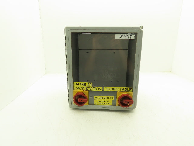 Hoffman A14128CHQRFGW Electrical Enclosure Junction Box 14x12x6" Disconnect