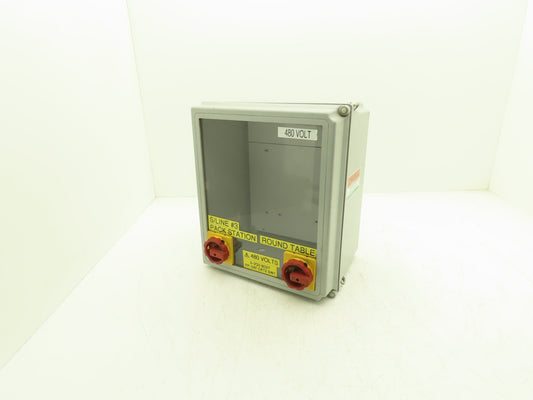 Hoffman A14128CHQRFGW Electrical Enclosure Junction Box 14x12x6" Disconnect