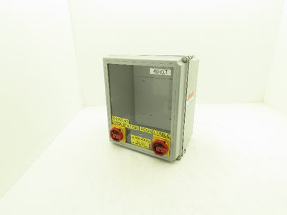 Hoffman A14128CHQRFGW Electrical Enclosure Junction Box 14x12x6" Disconnect