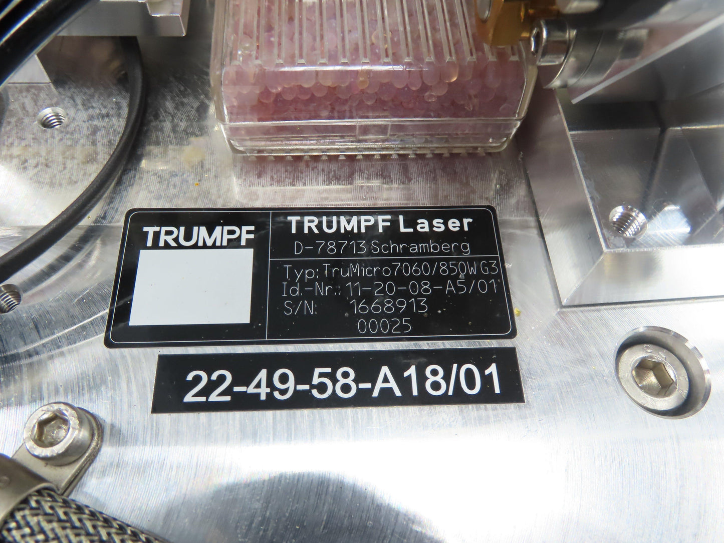 Rofin Sinar DQx45 Trumpf Laser TruMicro 7060 Solid State Edge Cutting Deletion