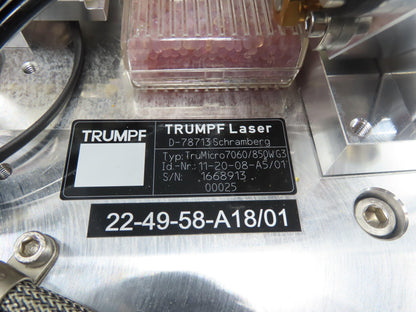 Rofin Sinar DQx45 Trumpf Laser TruMicro 7060 Solid State Edge Cutting Deletion