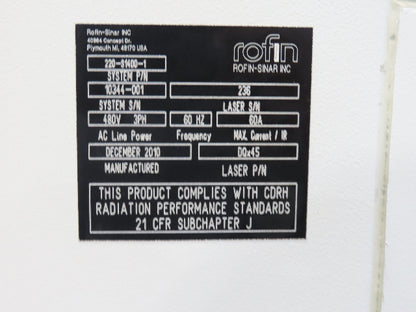 Rofin Sinar DQx45 Trumpf Laser TruMicro 7060 Solid State Edge Cutting Deletion