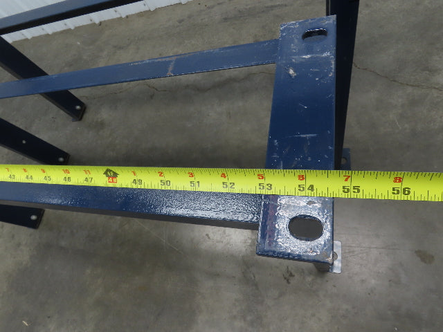 55"W Conveyor Leg Floor Support Heavy Duty Blue 32.75"-36.75"H  Lot of 3