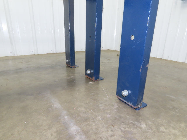 55"W Conveyor Leg Floor Support Heavy Duty Blue 32.75"-36.75"H  Lot of 3