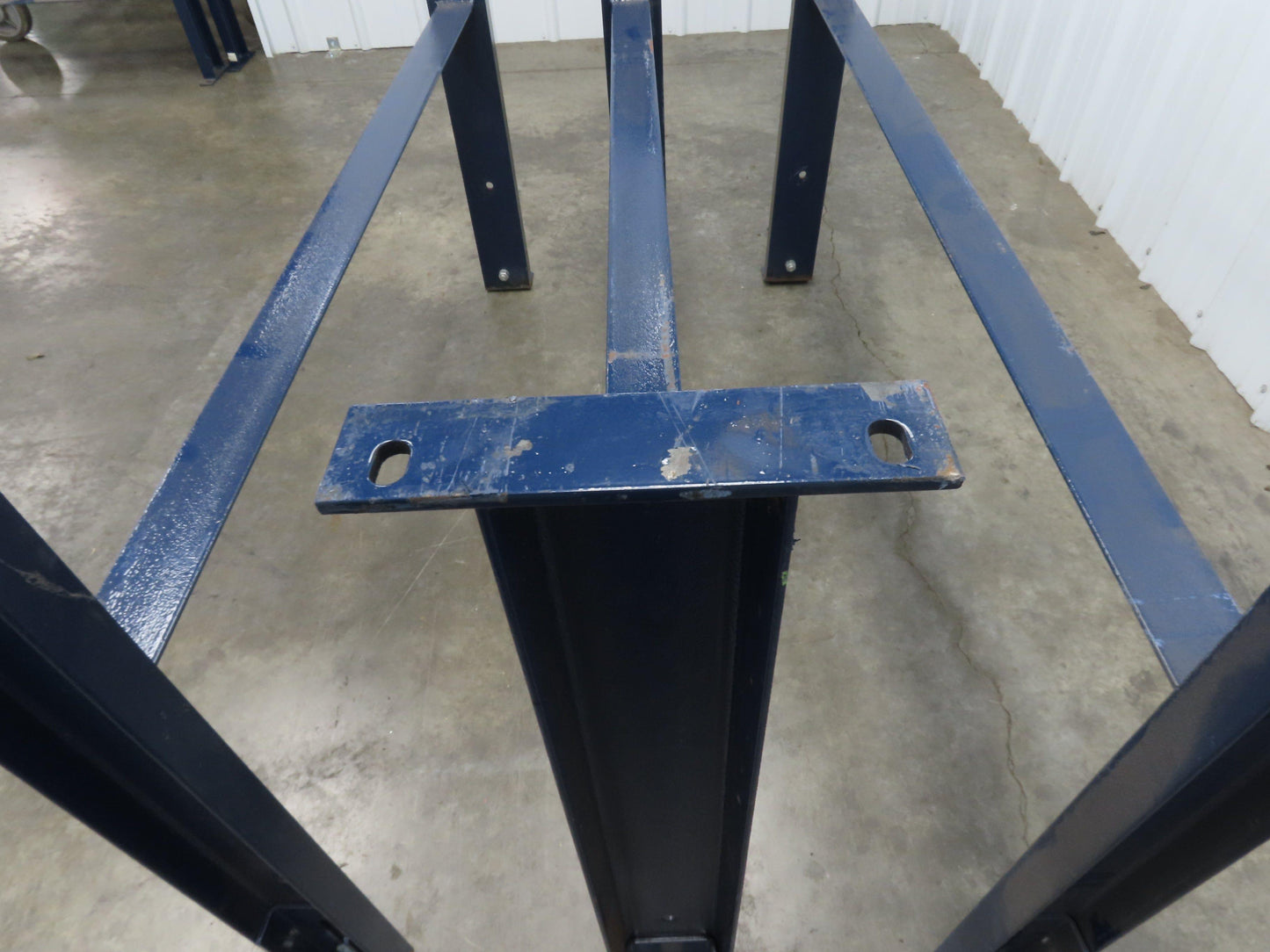 55"W Conveyor Leg Floor Support Heavy Duty Blue 32.75"-36.75"H  Lot of 3