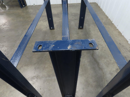 55"W Conveyor Leg Floor Support Heavy Duty Blue 32.75"-36.75"H  Lot of 3