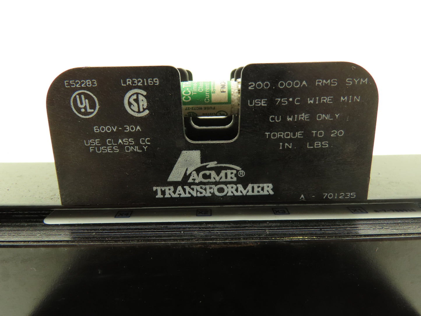 Acme TA-83220 Industrial Control Transformer 1kVA 240/480v Pri 120/240v Sec 1Ph