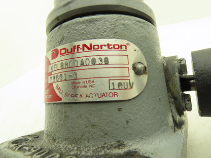 Duff Norton M9801-3 Worm Gear Actuator 2 Ton Screw Jack 3" Stroke