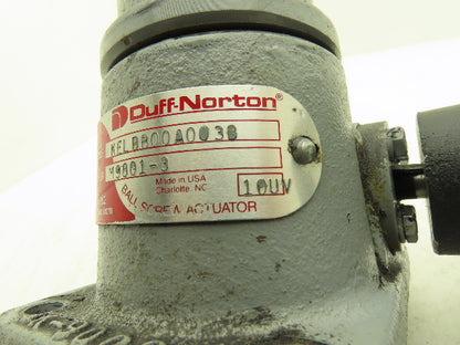 Duff Norton M9801-3 Worm Gear Actuator 2 Ton Screw Jack 3" Stroke