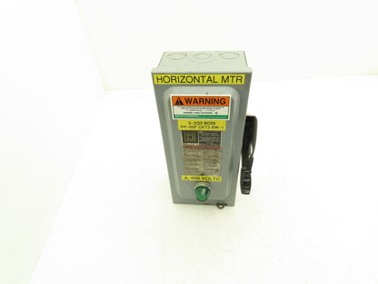 Square D HU361EI Safety Disconnect Snap Switch 30A 600V 3-Pole