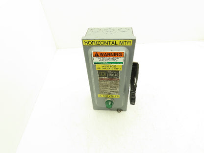 Square D HU361EI Safety Disconnect Snap Switch 30A 600V 3-Pole