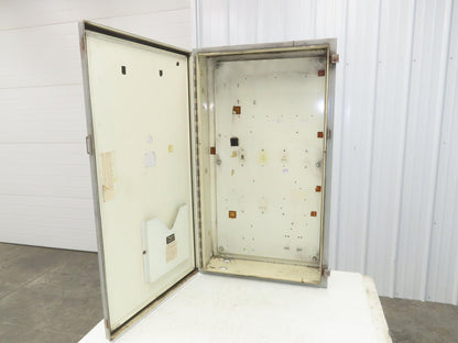 Hoffman Electrical Enclosure Junction Box 42x24x8" Backplate Sealed Door