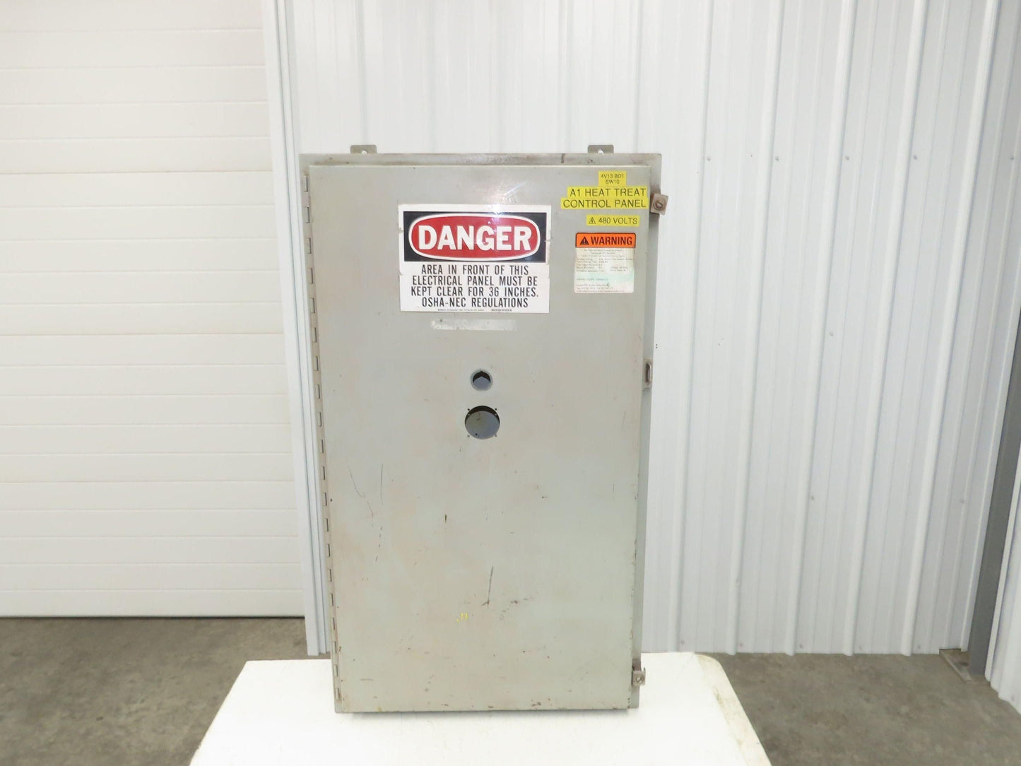 Hoffman Electrical Enclosure Junction Box 42x24x8" Backplate Sealed Door