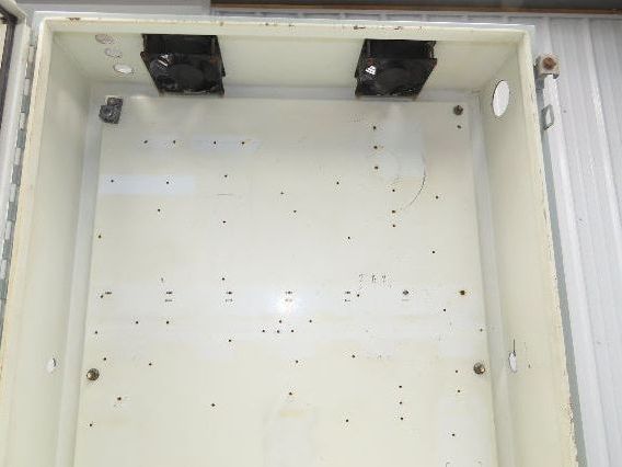 Hoffman A-423008LP Electrical Enclosure Control Panel Backplate 42x30x8" Fans