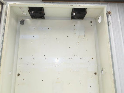 Hoffman A-423008LP Electrical Enclosure Control Panel Backplate 42x30x8" Fans