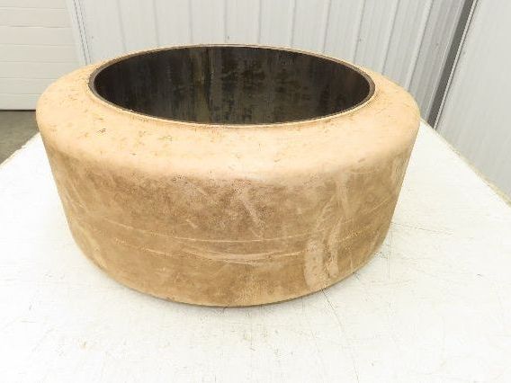 ITL GPX 22x9x16 Press-On Forklift Tire Solid Smooth Non-Marking White