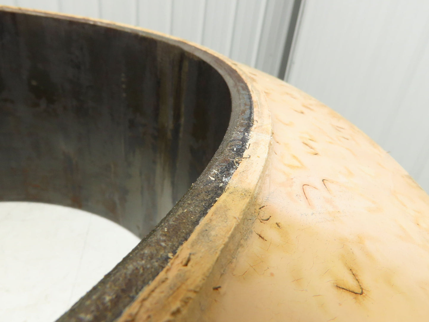 ITL GPX 22x9x16 Press-On Forklift Tire Solid Smooth Non-Marking White