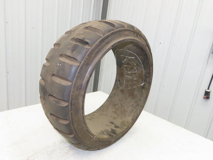 ITL 22x9x16 Press-On Forklift Tire Solid Cushion Traction Tread Black