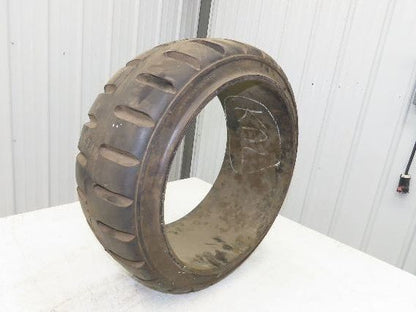 ITL 22x9x16 Press-On Forklift Tire Solid Cushion Traction Tread Black