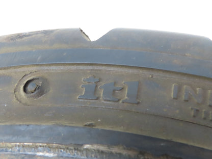 ITL 22x9x16 Press-On Forklift Tire Solid Cushion Traction Tread Black