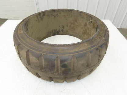 ITL 22x9x16 Press-On Forklift Tire Solid Cushion Traction Tread Black