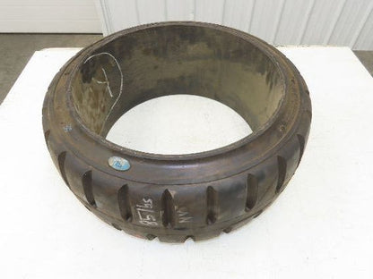 ITL 22x9x16 Press-On Forklift Tire Solid Cushion Traction Tread Black