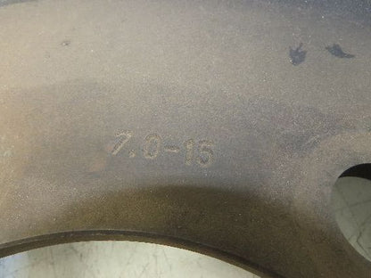 Deestone 28x8.15-15 Pneumatic Air Forklift Traction Tire 6-Lug Rim Guard Black