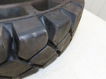 Rhino 7.00-12/5.00 Forklift Tire Resilient Solid Traction Black 25x7x12