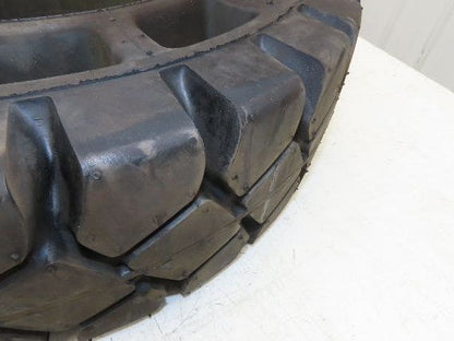 Rhino 7.00-12/5.00 Forklift Tire Resilient Solid Traction Black 25x7x12
