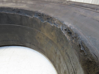 Rhino 7.00-12/5.00 Forklift Tire Resilient Solid Traction Black 25x7x12