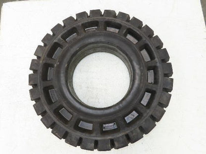 Rhino 7.00-12/5.00 Forklift Tire Resilient Solid Traction Black 25x7x12