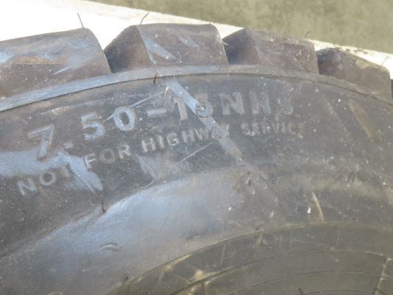 Titan 32x7.50-15 NHS Pneumatic Air Forklift Traction Tire Black w/Tube & Flap