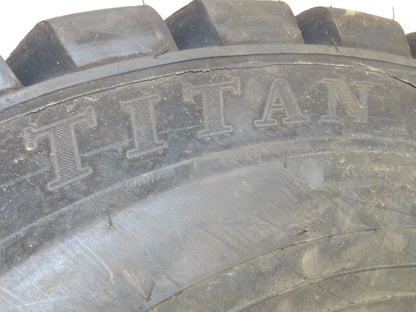 Titan 32x7.50-15 NHS Pneumatic Air Forklift Traction Tire Black w/Tube & Flap