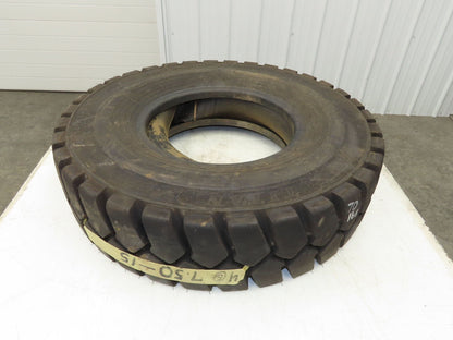 Titan 32x7.50-15 NHS Pneumatic Air Forklift Traction Tire Black w/Tube & Flap