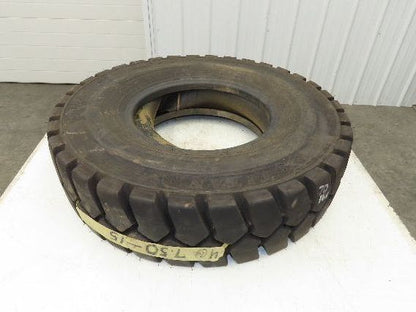 Titan 32x7.50-15 NHS Pneumatic Air Forklift Traction Tire Black w/Tube & Flap