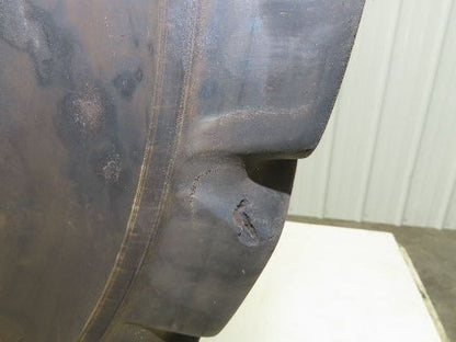 Bergougnan 28x7.00-15 Dual Forklift Tire Solid Traction Black 6-Lug Rim