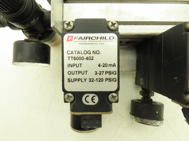 Fairchild TT6000-402 Electro-Pneumatic Transducer 120psi In 4-20mA Out 3-15psi
