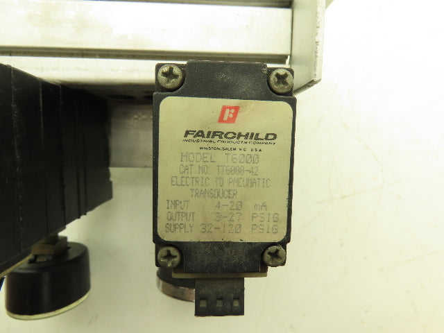 Fairchild TT6000-402 Electro-Pneumatic Transducer 120psi In 4-20mA Out 3-15psi