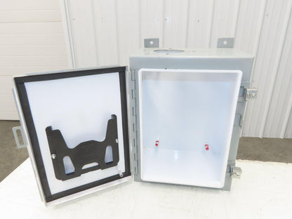 Hoffman A161208LP Electrical Enclosure 16x12x8" JIC Box Backplate Type 12