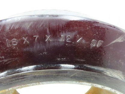 Superior Tire 18x7x12-1/8 Press-On Forklift Tire Polyurethane Smooth Cushothane