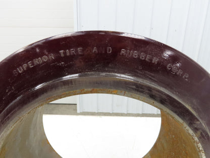 Superior Tire 18x7x12-1/8 Press-On Forklift Tire Polyurethane Smooth Cushothane