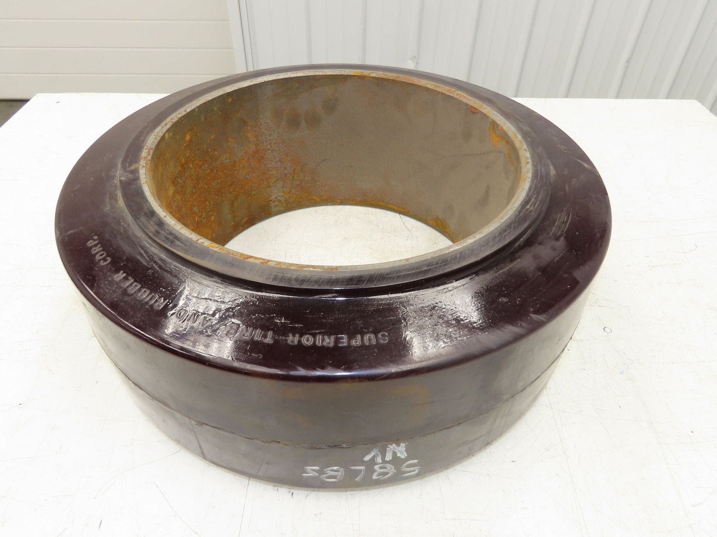 Superior Tire 18x7x12-1/8 Press-On Forklift Tire Polyurethane Smooth Cushothane