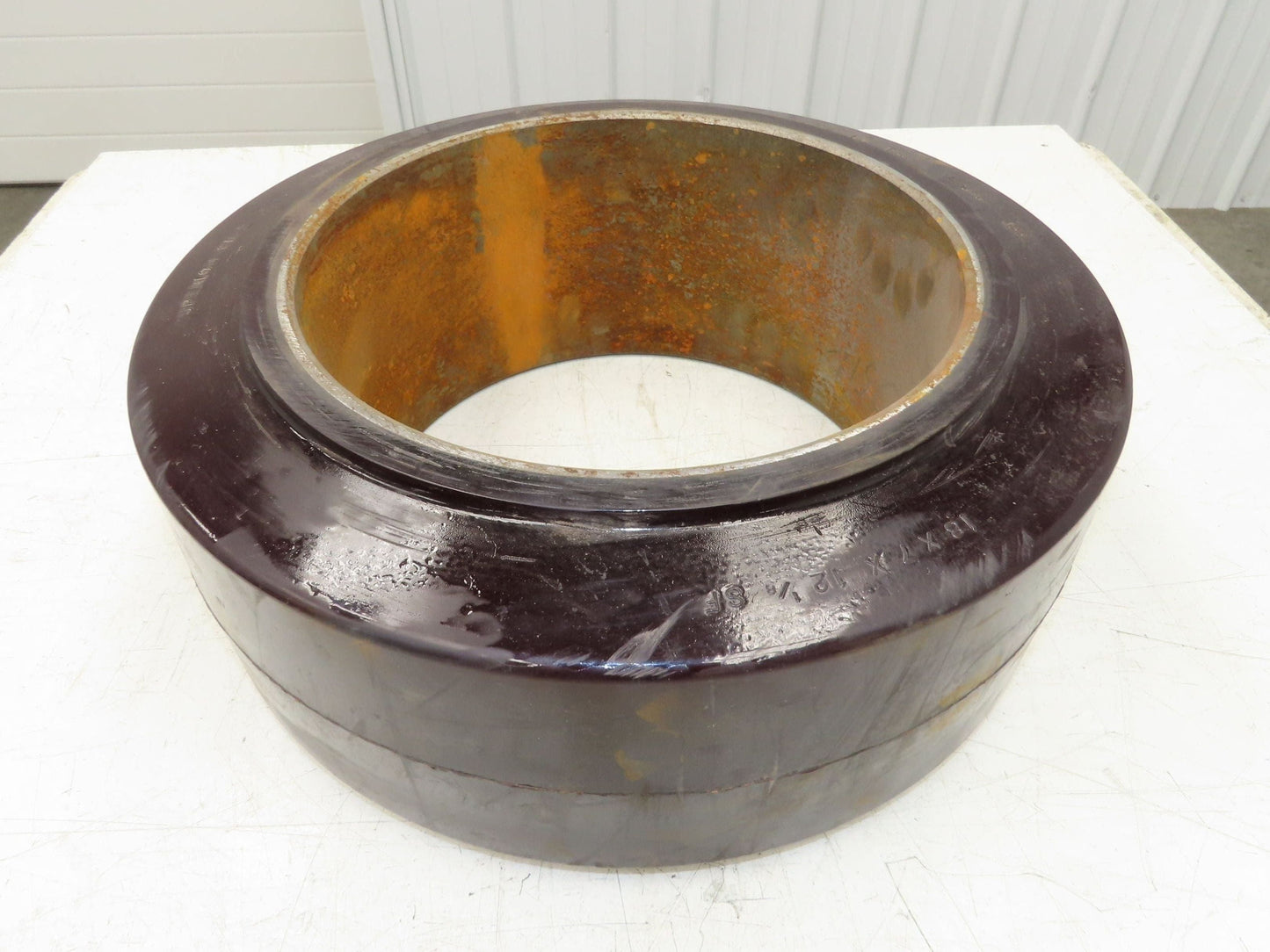 Superior Tire 18x7x12-1/8 Press-On Forklift Tire Polyurethane Smooth Cushothane