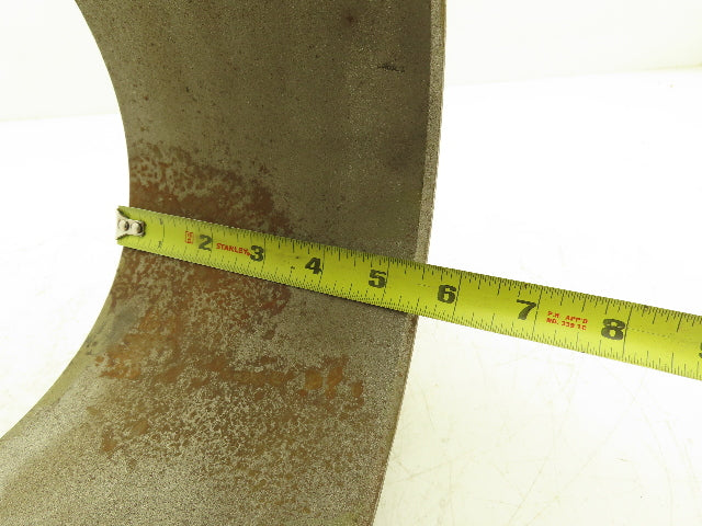 13"x 5-1/2"x 8" Press-On Forklift Tire Polyurethane Smooth Cushothane Red