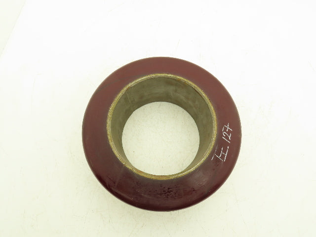 13"x 5-1/2"x 8" Press-On Forklift Tire Polyurethane Smooth Cushothane Red