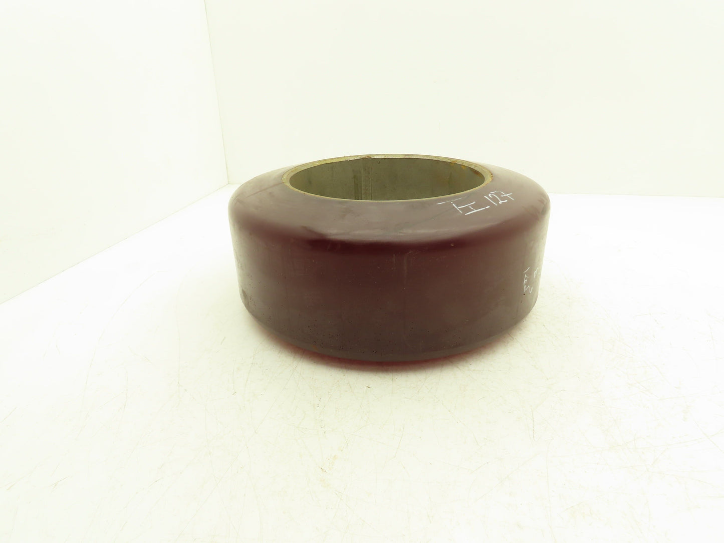 13"x 5-1/2"x 8" Press-On Forklift Tire Polyurethane Smooth Cushothane Red