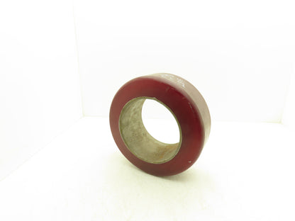 13"x 5-1/2"x 8" Press-On Forklift Tire Polyurethane Smooth Cushothane Red