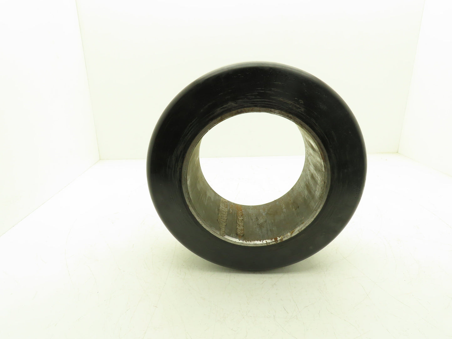 13-1/4"x 5-1/2"x 8" Press-On Forklift Tire Polyurethane Smooth Cushothane Black