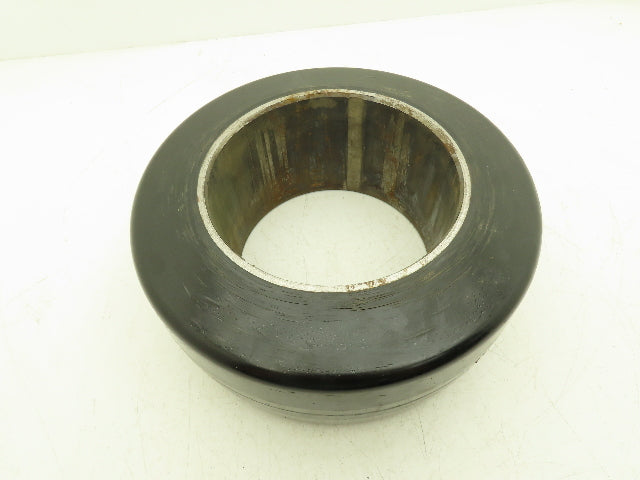 13-1/4"x 5-1/2"x 8" Press-On Forklift Tire Polyurethane Smooth Cushothane Black