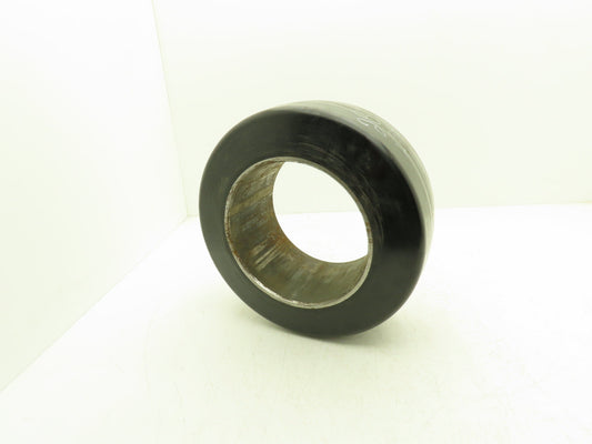 13-1/4"x 5-1/2"x 8" Press-On Forklift Tire Polyurethane Smooth Cushothane Black